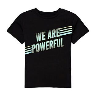 New 10-12 Girls WE ARE POWERFUL AthleticTee